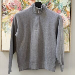 Orvis Gray Quarter Zip Pullover Sweater Men’s Small